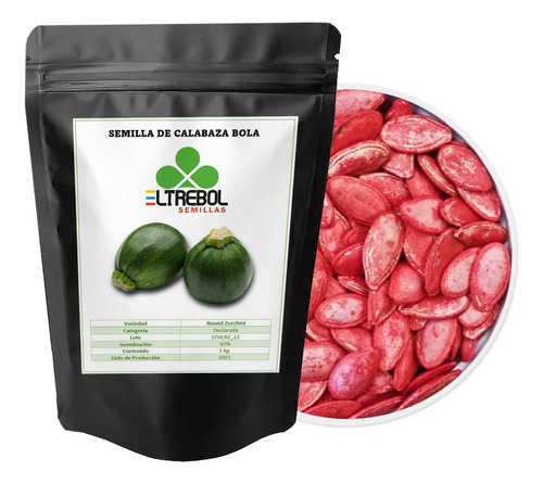 Semilla De Calabaza Bola Var. Round Zucchini (1 Kg)