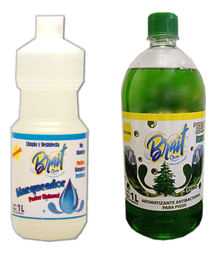 Combo 1 Lt. Cloro + 1 Lt Aromatizante Brait Clean