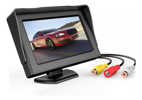 De Pantalla Retrovisor De Coche De 4,3 Pulgadas, Cámara