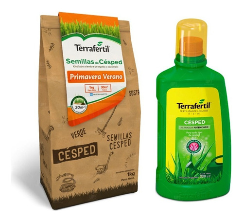 Semillas Césped Primavera Terrafertil 1k Con Fertilizante