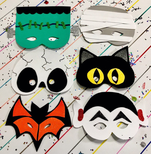 Máscaras Para Halloween En Fomi Foami Fomy