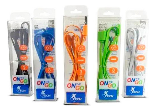 Cable De Carga Xtech On-the-go Usb-a A Lightning 10 Piezas X