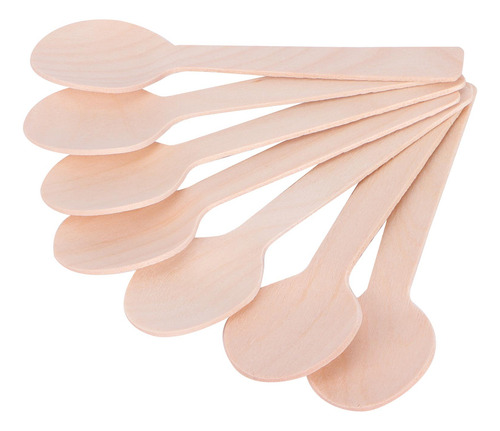 Vajilla Desechable De Madera, 100 Unidades, Mini Hielo De Co