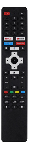Control Remoto Compatible Harmontec Aplicaciones Premium Negro 4k Smart