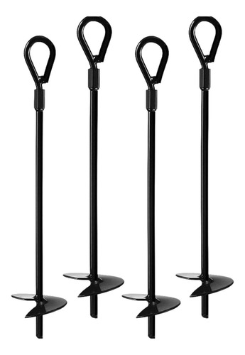 4x Anclajes En Espiral, Anclaje Para Carpas 38 Centímetros