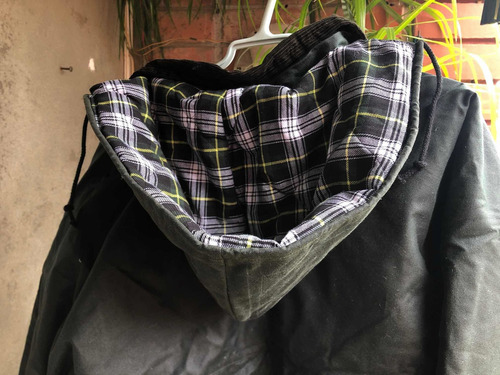 Imagen 8 de 8 de Campera Inglesa Auténtica De Hilo Encerado. Talle L Verde.