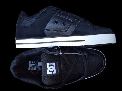 Imagen 6 de 10 de Tenis Dc Shoes Pure Black Black White Skate Hombre