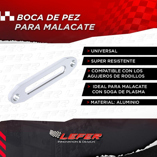 Imagen 2 de 10 de Boca De Pez De Aluminio Para Malacate Universal!!!