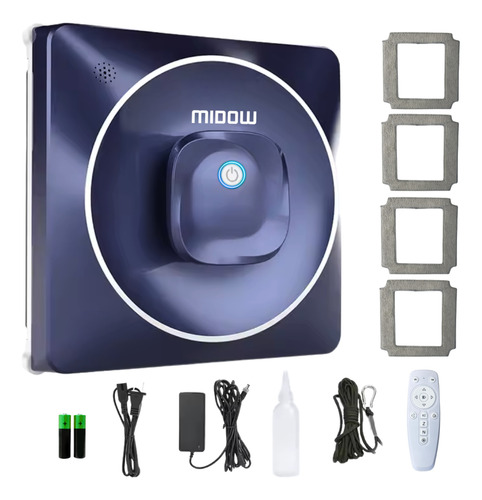 Robot Limpia Vidrios Inteligente Midow Interior Exterior 72w Control Remoto App Deposito De Liquidos