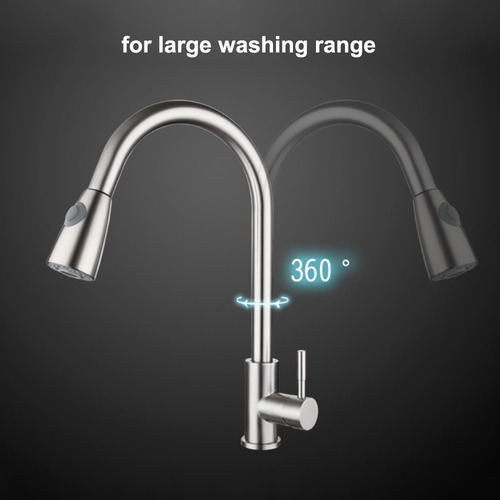 Imagen 5 de 6 de Saque Los Grifos De Cocina Con Rociador Grifos De Lavabo