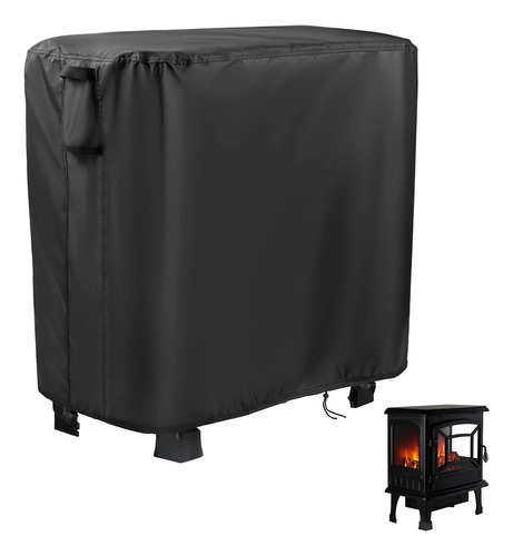 Electric Fireplace Cover, Rectangular Portable Fireplace Dus