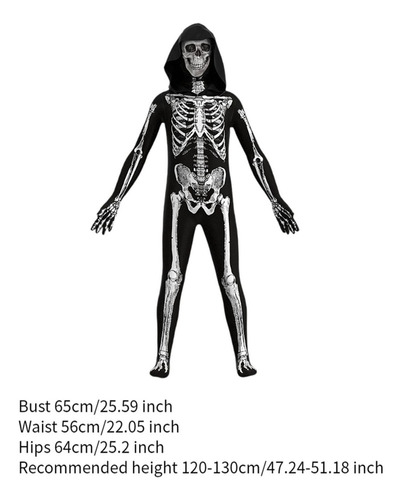 Traje De Vestir De Disfraz De Halloween For Altura 130 Cm