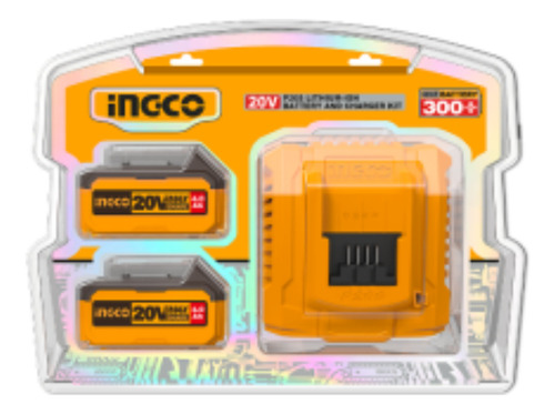 Set 2 Baterías 4.0 Ah + Cargador - Ingco Fbcpk1424