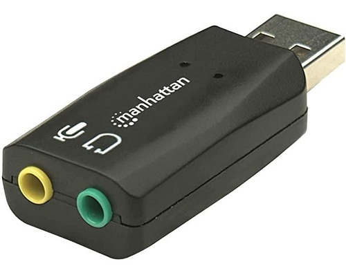 Adaptador De Audio Usb Manhattan 3-d Y 5.1 Virtual, 150859