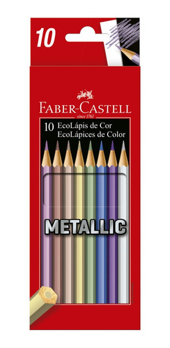 Lapices De Colores Faber Castell Metalizados X10 Metallic