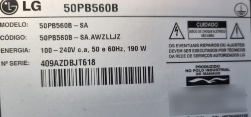 Placa Principal Lg 50pb560b (Usado)