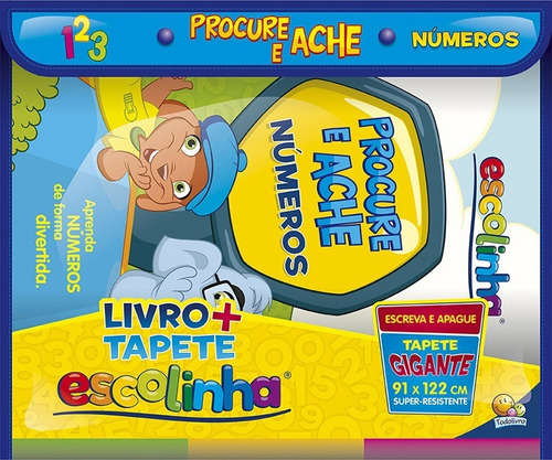 Livro + Tapete Escolinha Números Todo Livro