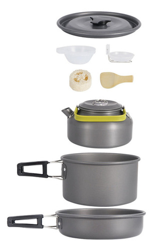 Li Juego De Utensilios De Cocina For Acampar, Vajilla De