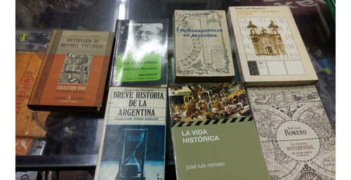 Jose Luis Romero - Lote X 8 Libros Historia Nuevos Y Usado 