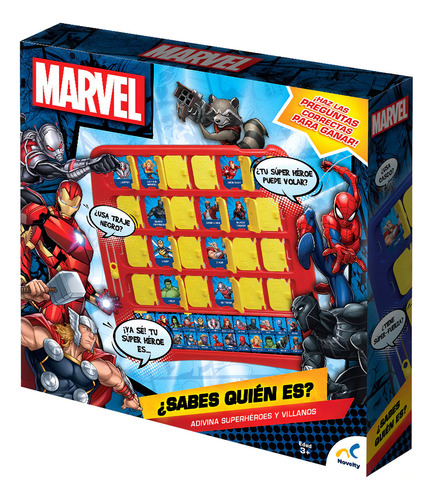 Juego De Mesa Sabes Quien Es? Marvel Novelty Jca-2424