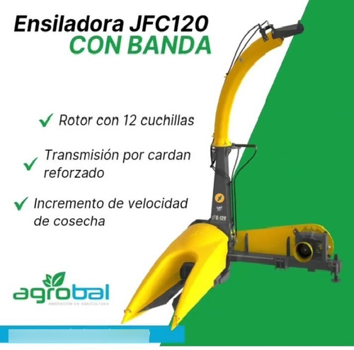 Imagen 2 de 16 de Ensiladora De 1 Surco Con Bandas - Jf C120