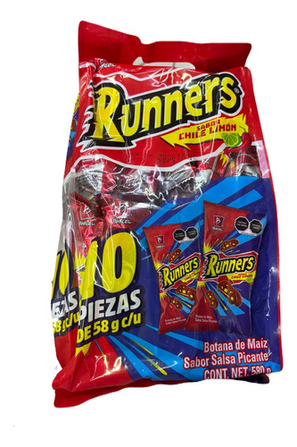 Barcel Runners Sabor Chile Y Limon 10pz