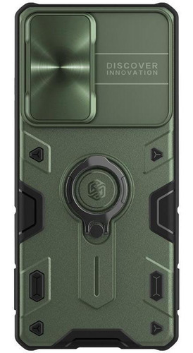 Capa Nillkin Camshield Armor Para Galaxy S21 Ultra - Verde