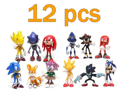 Juego De Figuras De Juguete Sónico Shadow Tails Personage De