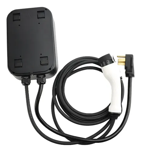 Soporte De Pared Para Caja De Cargador De Coche Eléctrico - De Metal, Compatible Con Conectores J1772 | Organiza Y Protege El Cargador