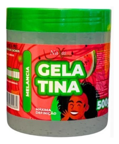 Gelatina Capilar Definição De Cachos Melancia Naxos 500g