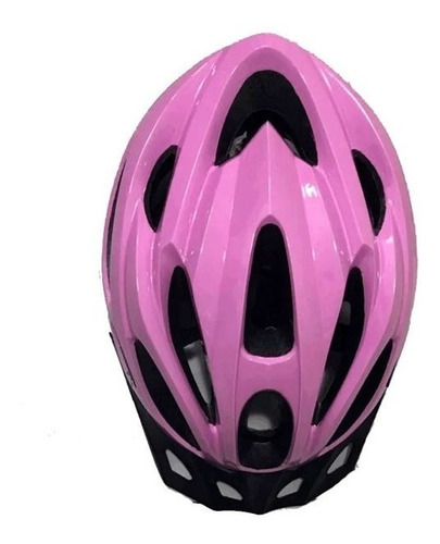 Imagem 2 de 2 de Capacete Absolute Nero Inmold C/ Led Lilas Tamanho M (54-57)