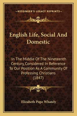 Libro English Life, Social And Domestic: In The Middle Of...