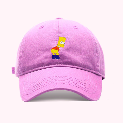 Gorra Los Simpson Bart Homero Bordada Cachucha Ajustable Elegor Color De Gorra X Chat Único