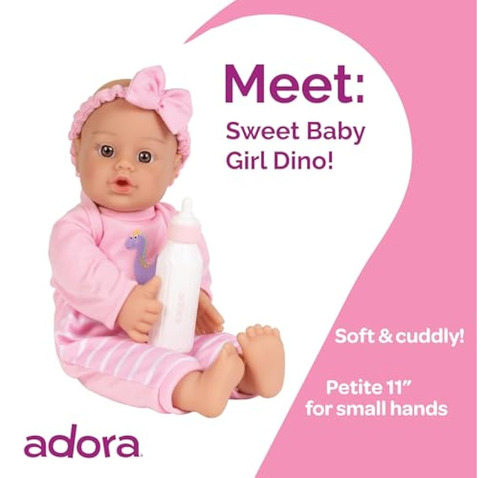 Adora Sweet Baby Dinosaur Muñeca De Bebé Suave De