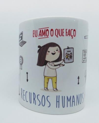 Caneca Profissão Recursos Humanos - Rh - Feminino