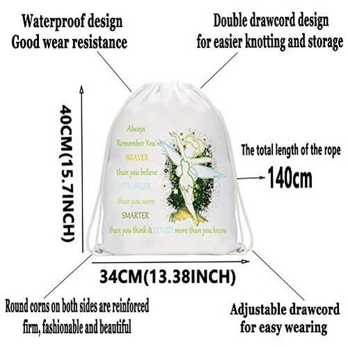 Mochila Wzmpa Pixie Dust Con Cordón, Inspirada En Los Fanáti