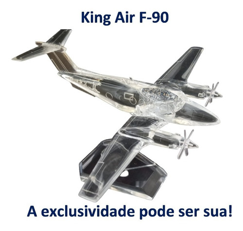 Aviao King Air F-90 Esc:1/95 (12,5 Cm) Miniatura Presente