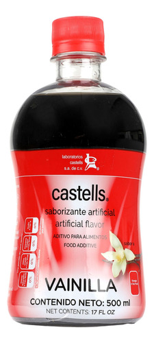 Caja Esencia De Vainilla Castells 500 Ml C/18 Piezas