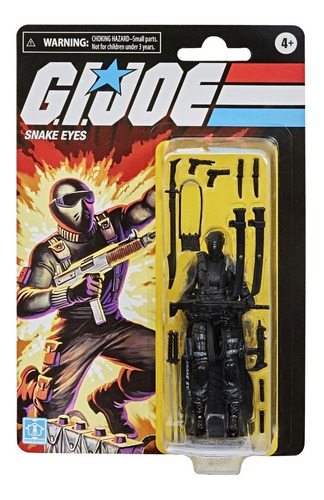 Figura retro de ojos de serpiente de Gi Joe con accesorios Hasbro E8857