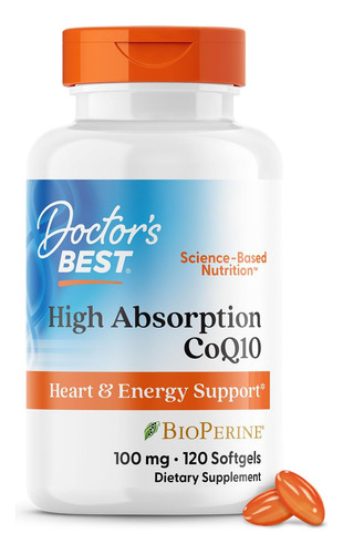 Coq10 De Alta Absorção 100mg Com Bioperine Doctors Best120ct