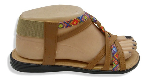 Imagen 2 de 4 de Sandalia Huarache Trenza Colores Combinable Juvenil Resorte