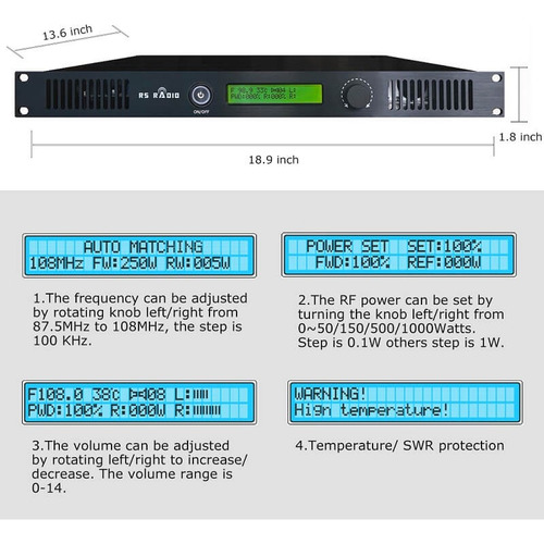 Kit Transmisor De Radio Fm Transmisor Fm 100w