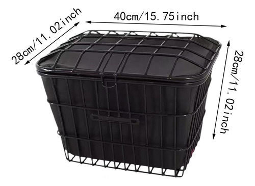 Cesta Para Bicicleta, Alforja Portátil S Con Tapa Frontal
