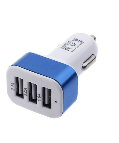 Cargador Rapido Triple Usb Carro iPhone Samsung LG Nokia New
