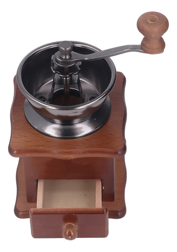 Molinillo De Café Manual Retro De Haya Con Base De Madera De