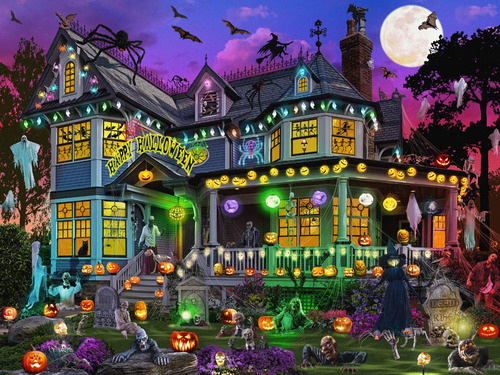 Casa De Halloween Jigsaw Puzzle 550 Piezas