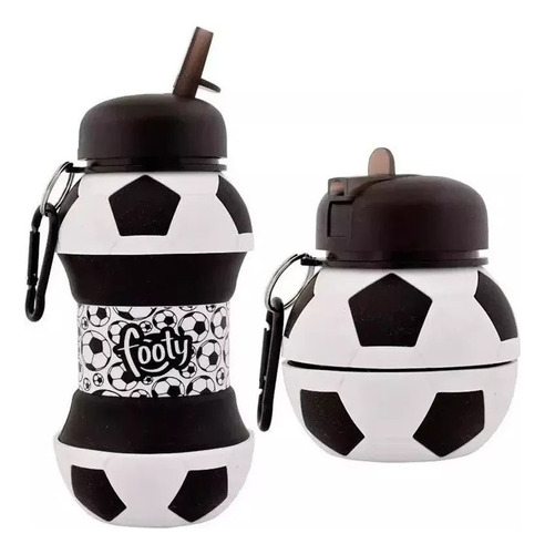 Botella Silicona Plegable Footy Pelota Futbol ELG Botfty004