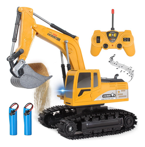 Jiakora Excavadora Rc Para Niños Con Pala Metalica Y Luz