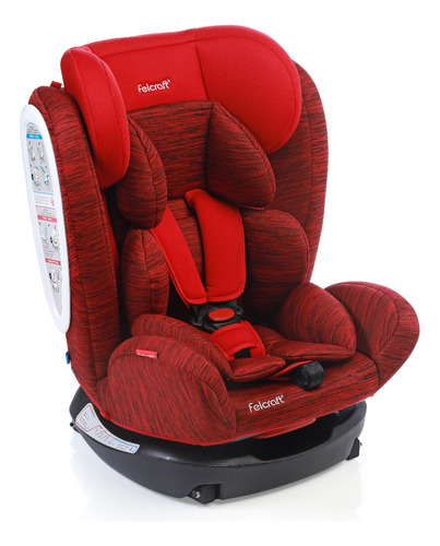 Butaca Auto Bebe C/ Doble Isofix De 0 A 36 Kg Felcraft Z-26 Color Rojo Lujo