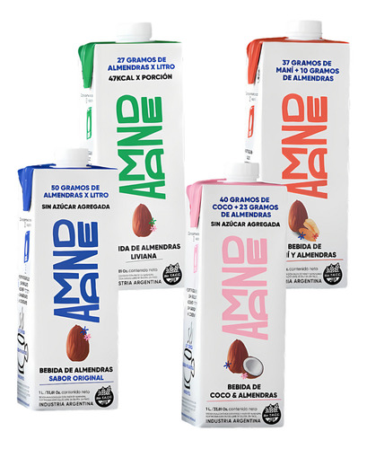 Leche De Almendras Bebida Liviana Amande Sin Tacc X 1lt